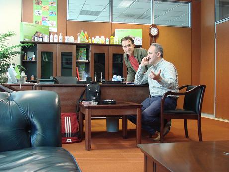 Yunus Çağar beyin ofisinde…